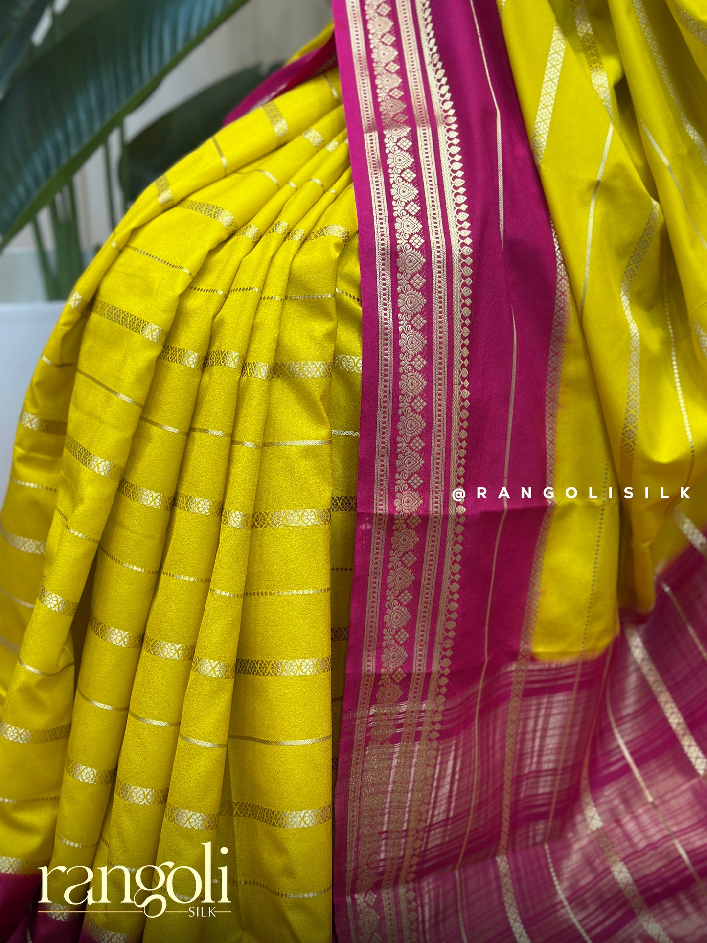 Semi Mysore Silk Saree with Rich Border - Post 725