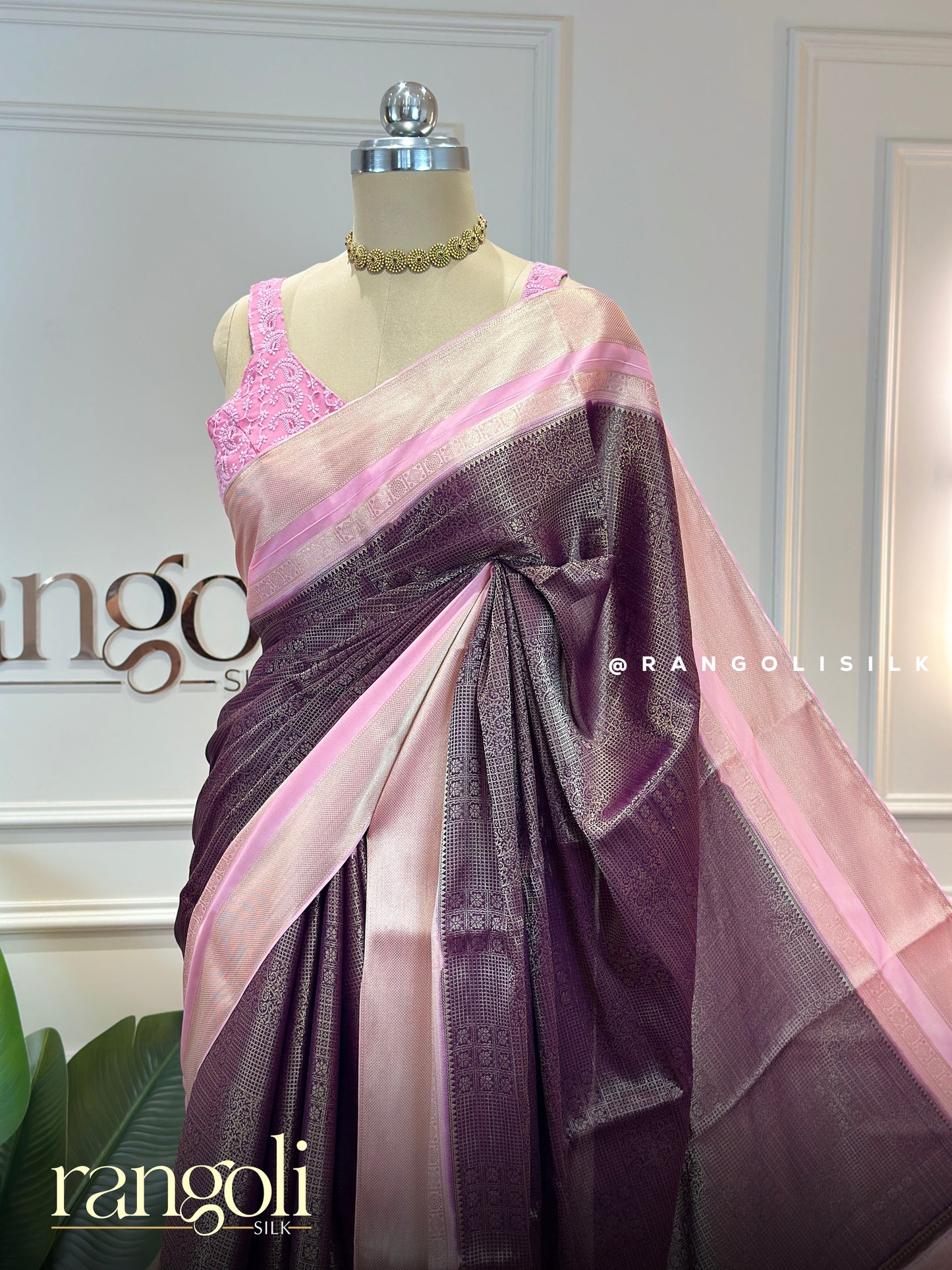 Semi Mysore Silk Saree with Brocade Design - Post 845