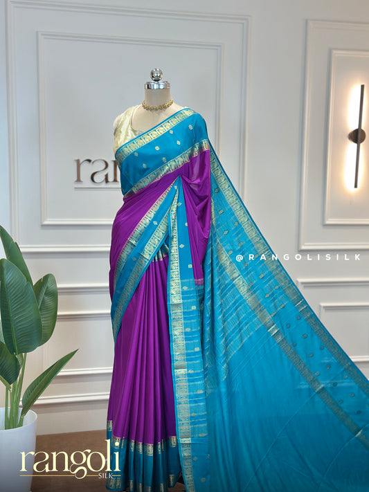 Semi Mysore Silk Sarees – Festive Crepe Silk in Vibrant Hues - Post 547