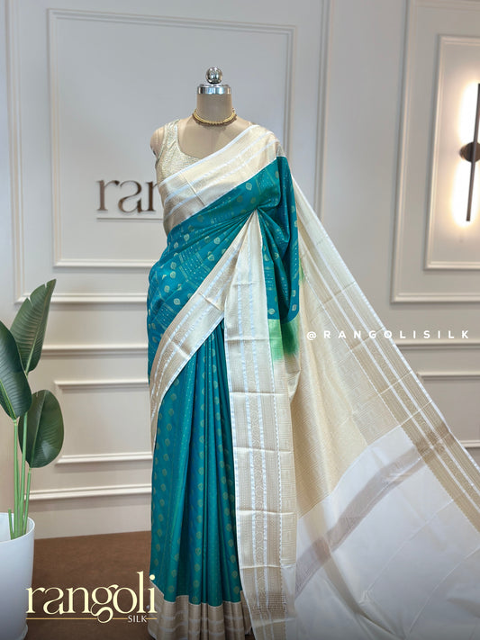 Semi Kanjivaram Silk Sarees – Refreshing New Designs in Rich Hues - Post 549