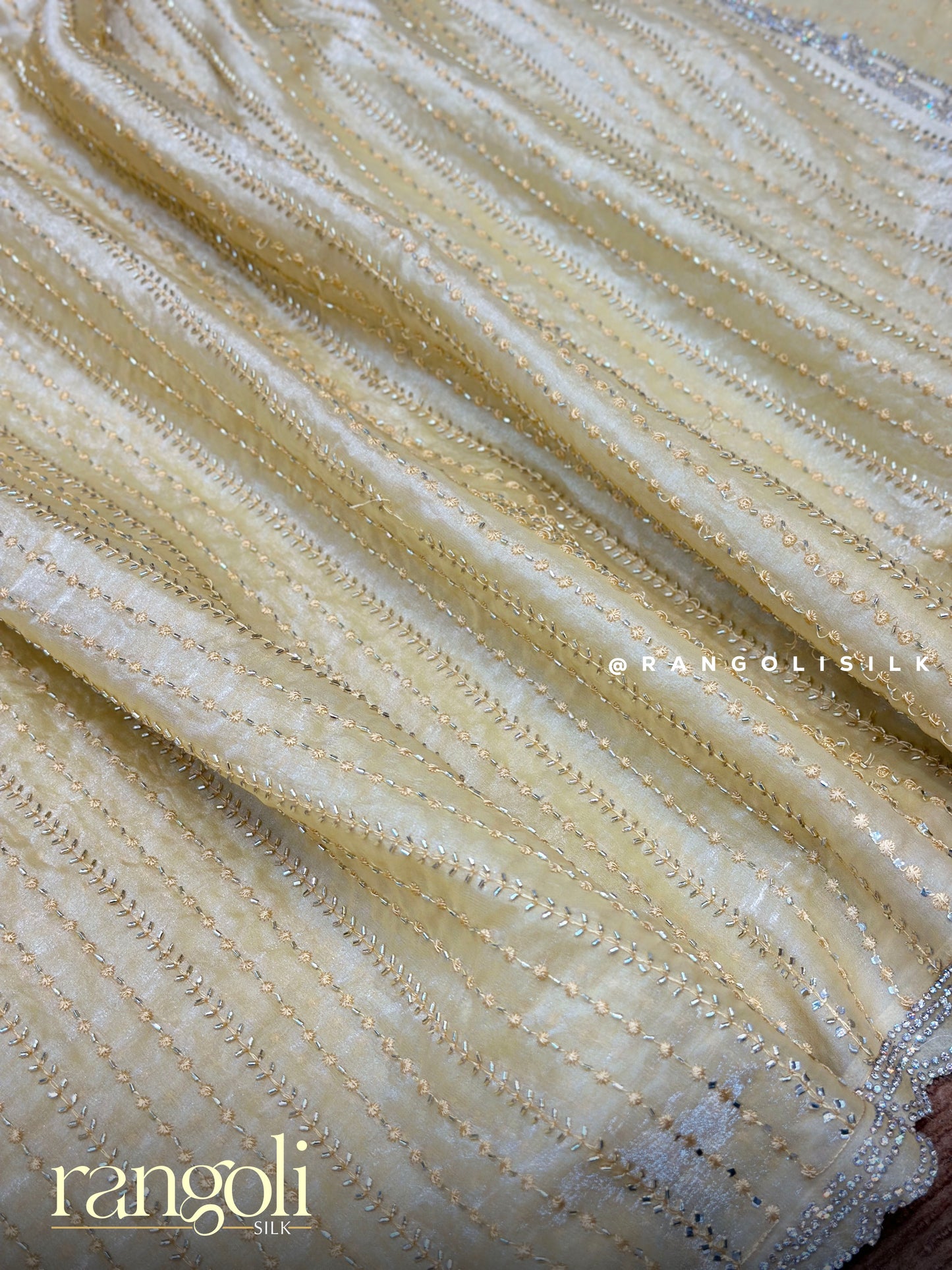 Pastel Designer Saree with Sequins & Embellished Border - Post 961