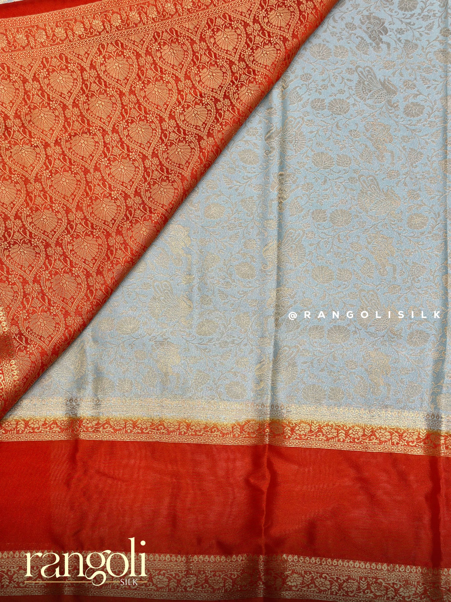 Semi Mysore Silk Saree with Rich Brocade Weaving - Post 964