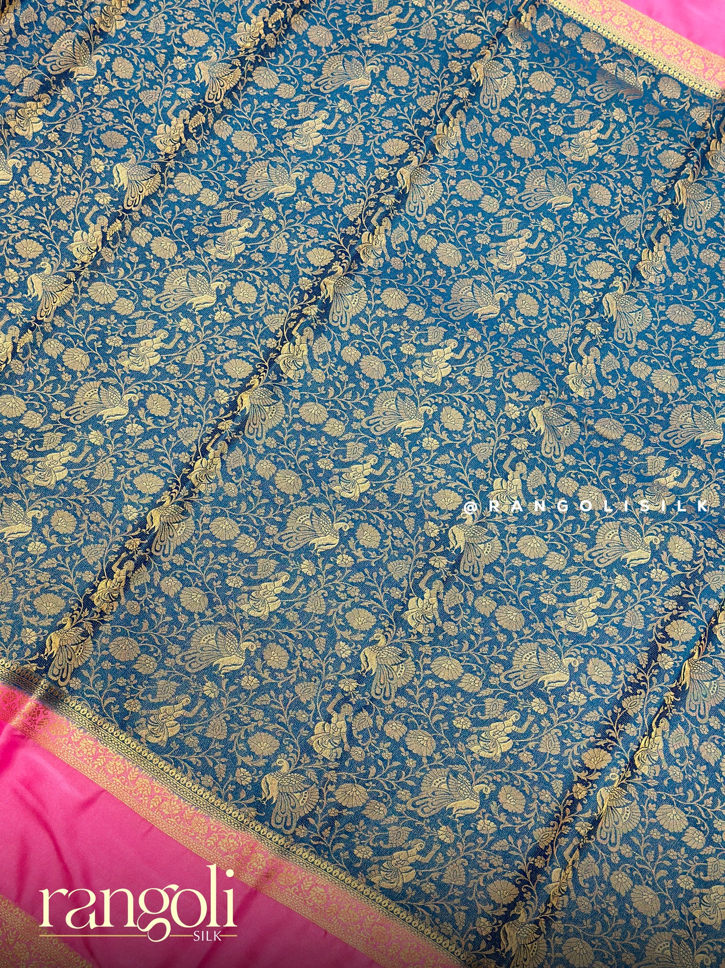 Semi Mysore Silk Saree with Rich Brocade Weaving - Post 964