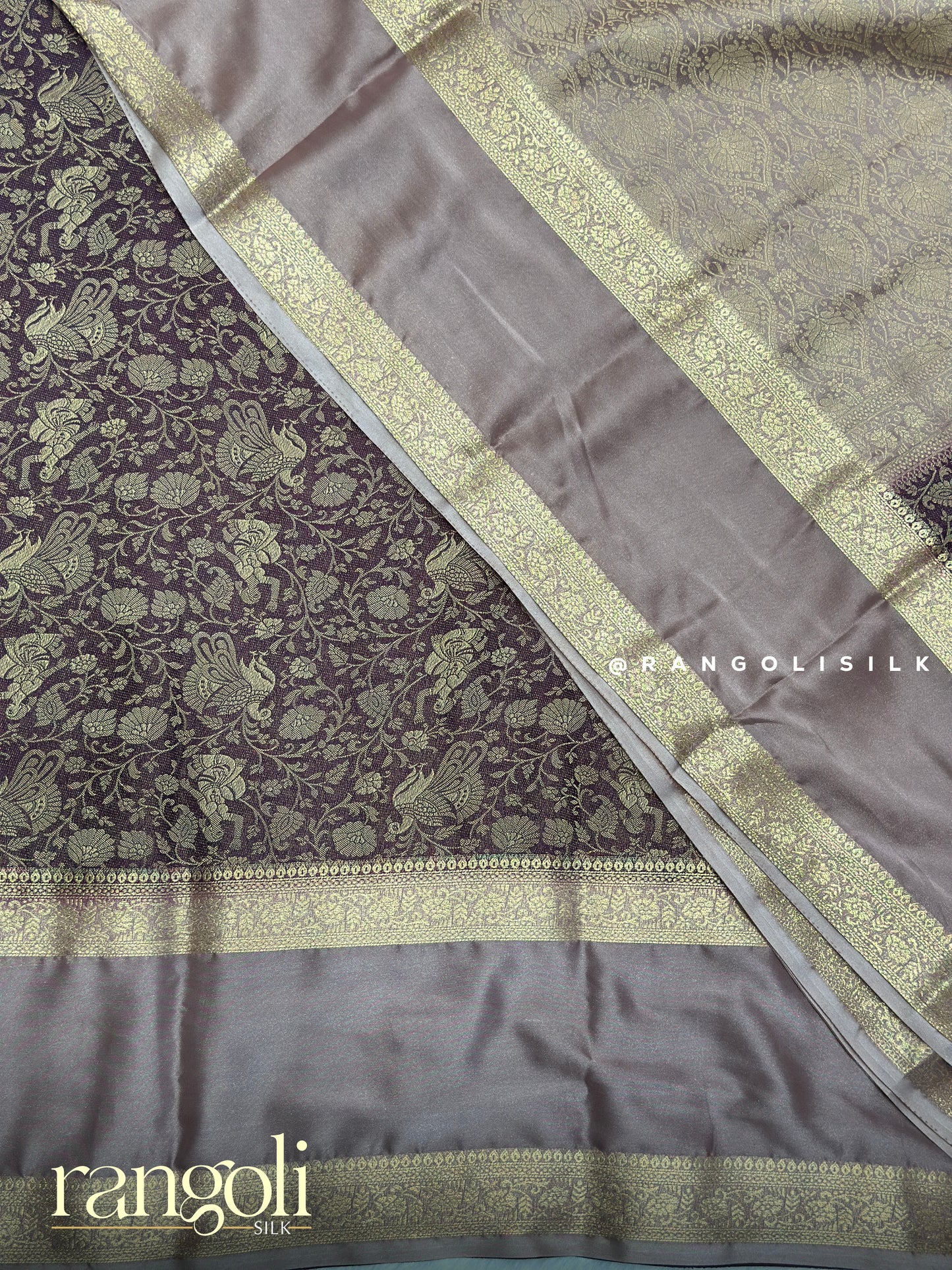 Semi Mysore Silk Saree with Rich Brocade Weaving - Post 964