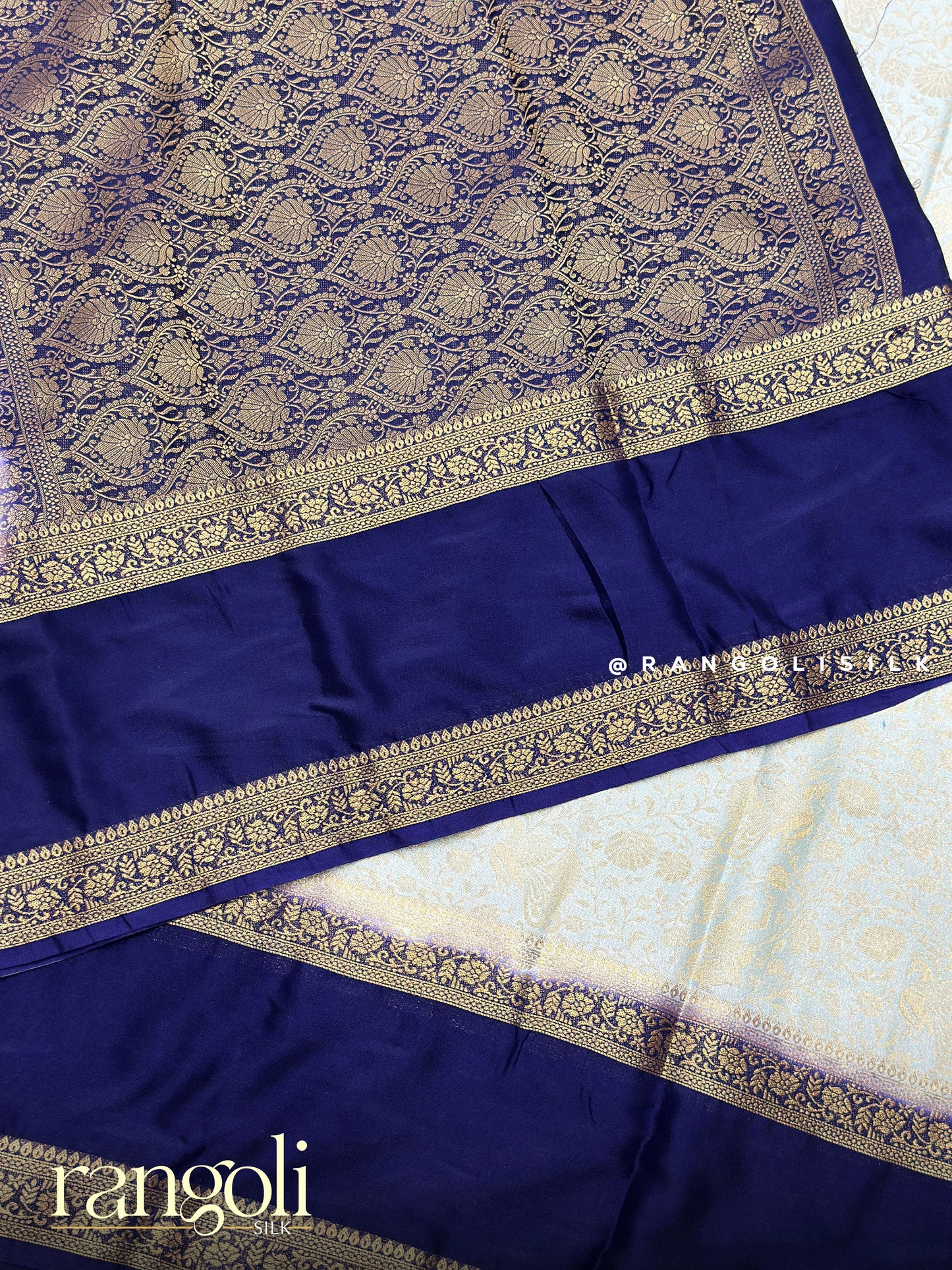 Semi Mysore Silk Saree with Rich Brocade Weaving - Post 964