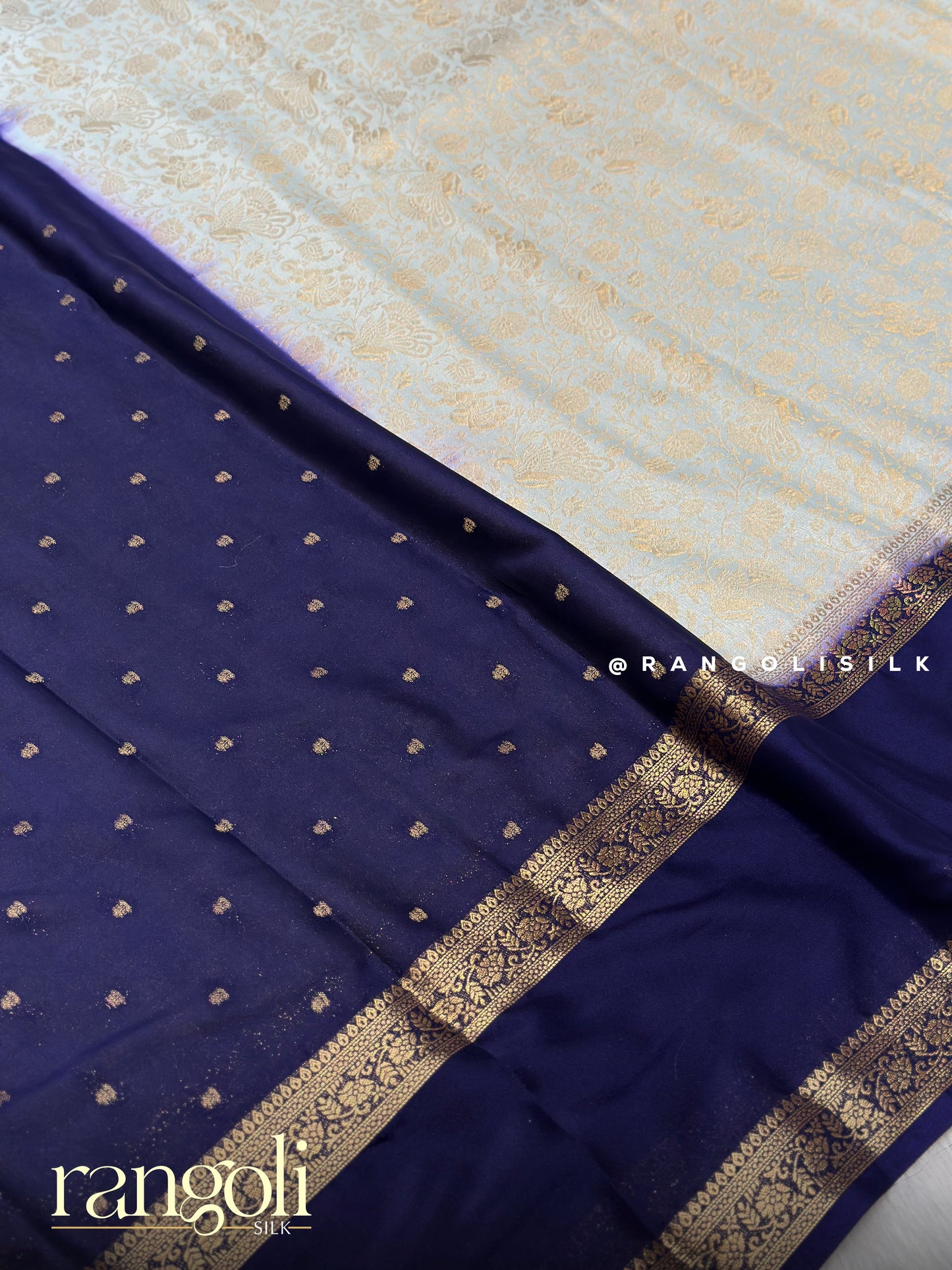 Semi Mysore Silk Saree with Rich Brocade Weaving - Post 964