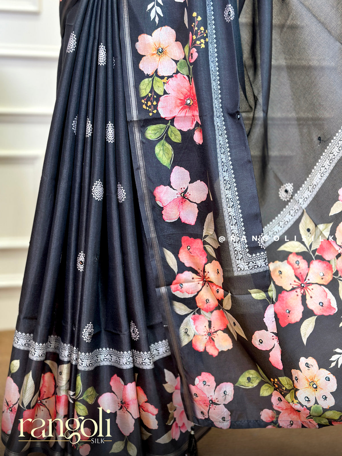 Floral Printed Cotton Silk Sarees - Post 1061