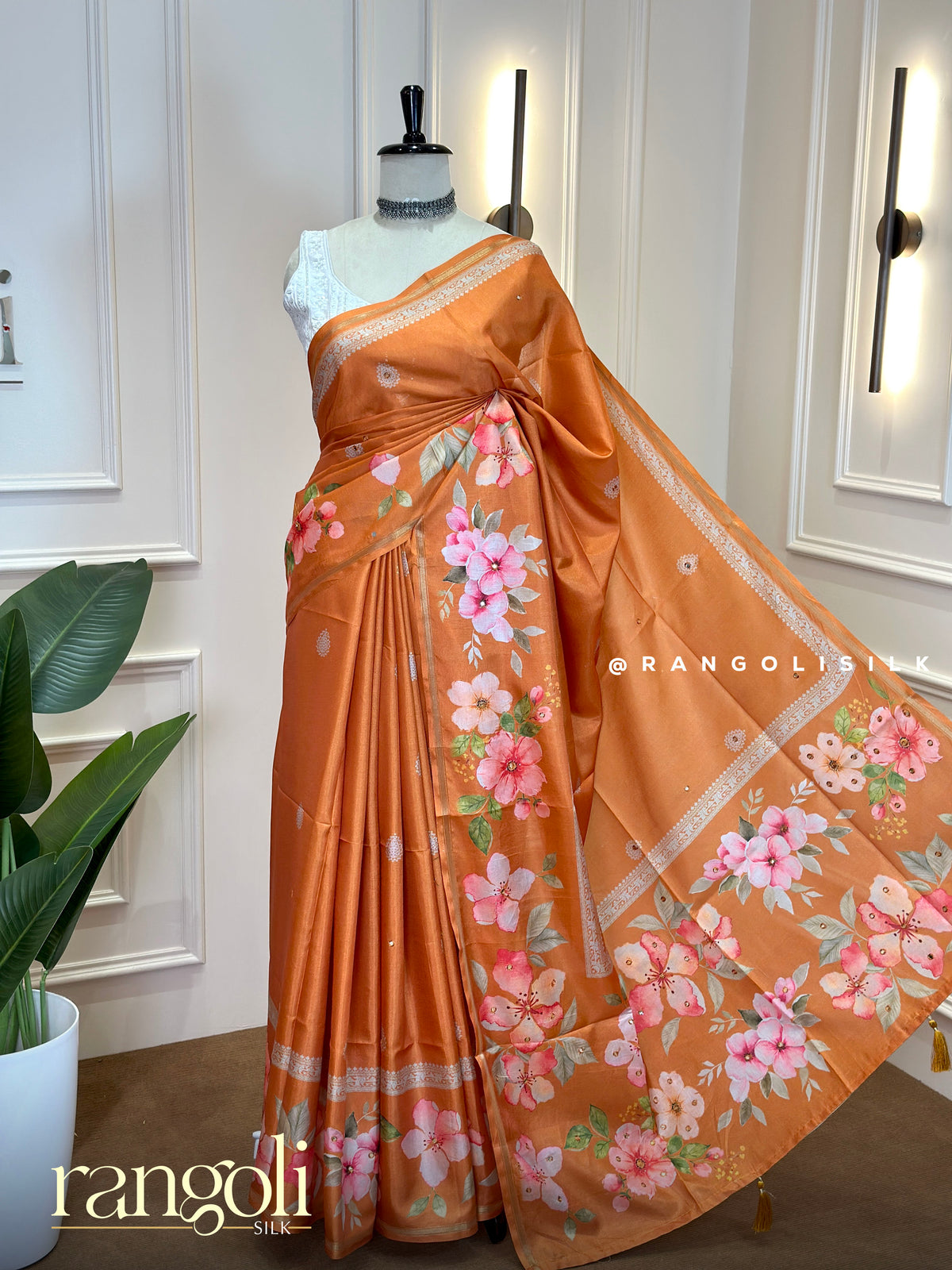 Floral Printed Cotton Silk Sarees - Post 1061