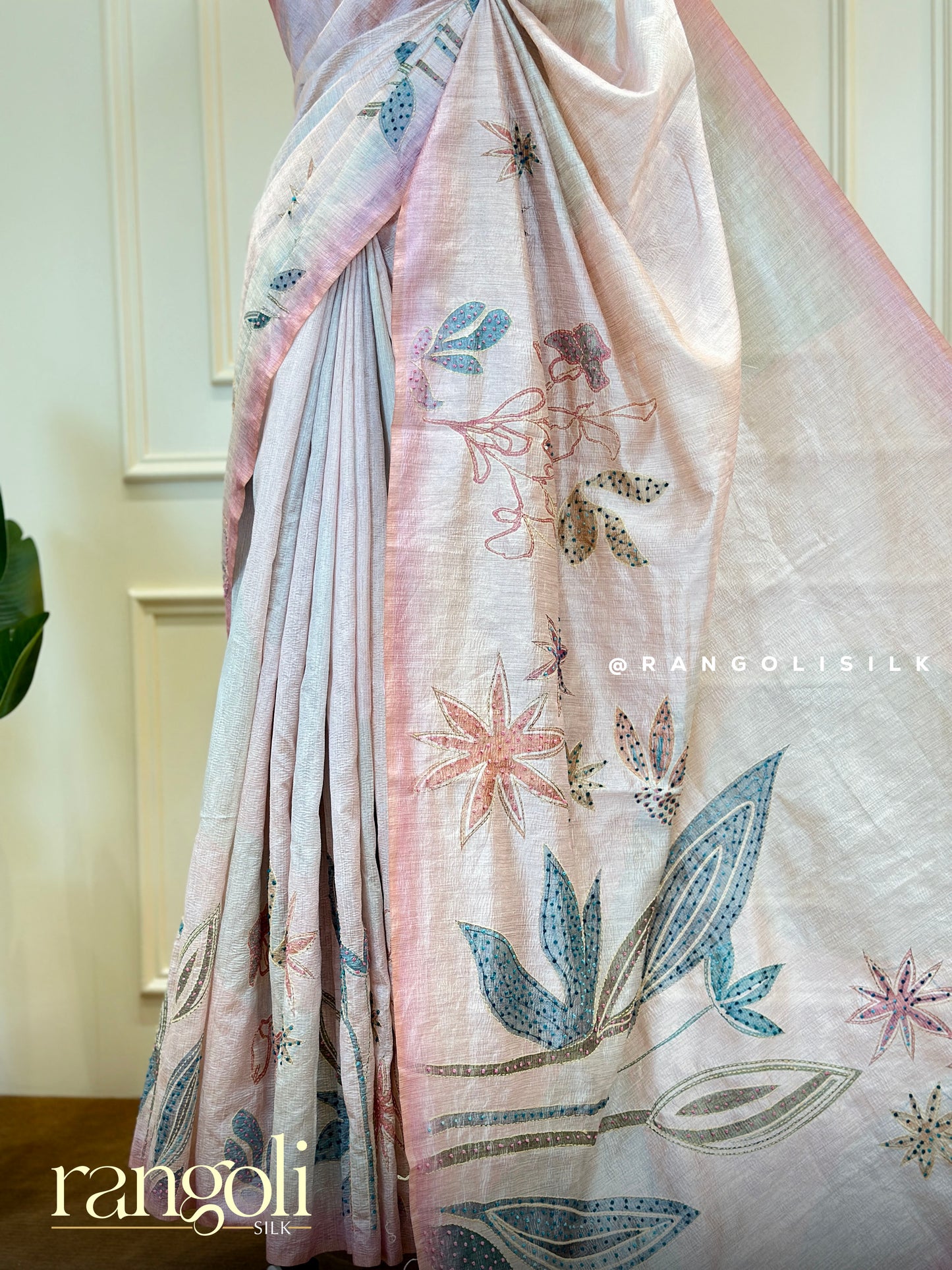 New Designer Soft Crushed Fabric Sarees with Delicate Motifs & Subtle - Post 555