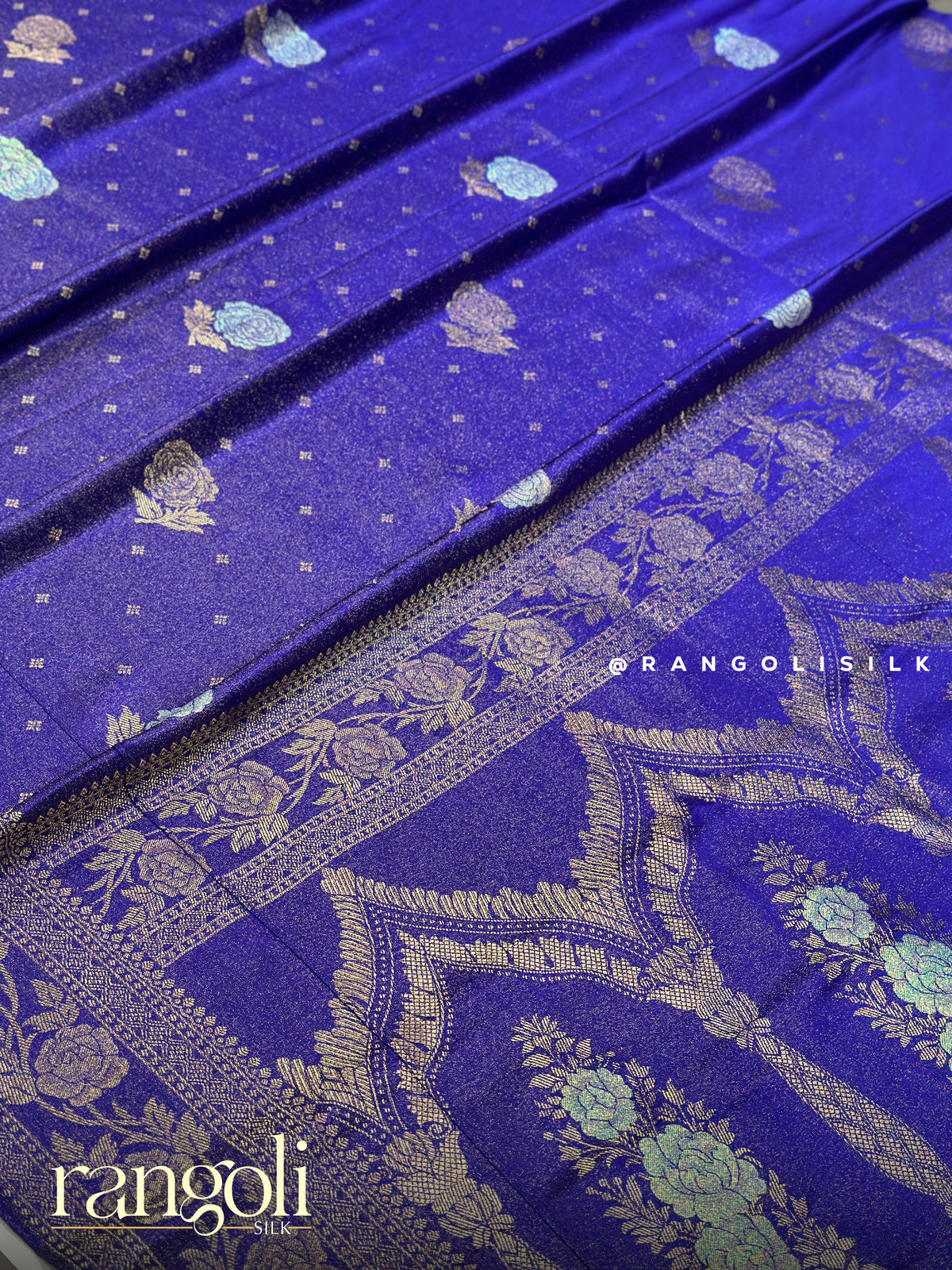 Soft Tissue Silk Saree with Woven Designs - Post 1066