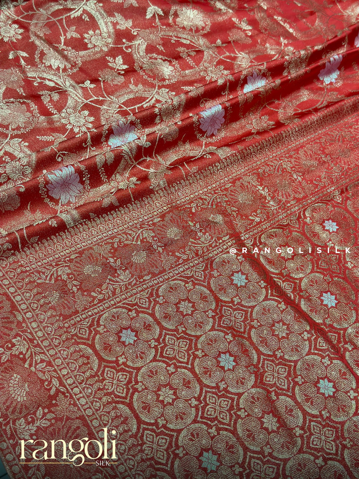Soft Tissue Silk Saree with Woven Designs - Post 1066