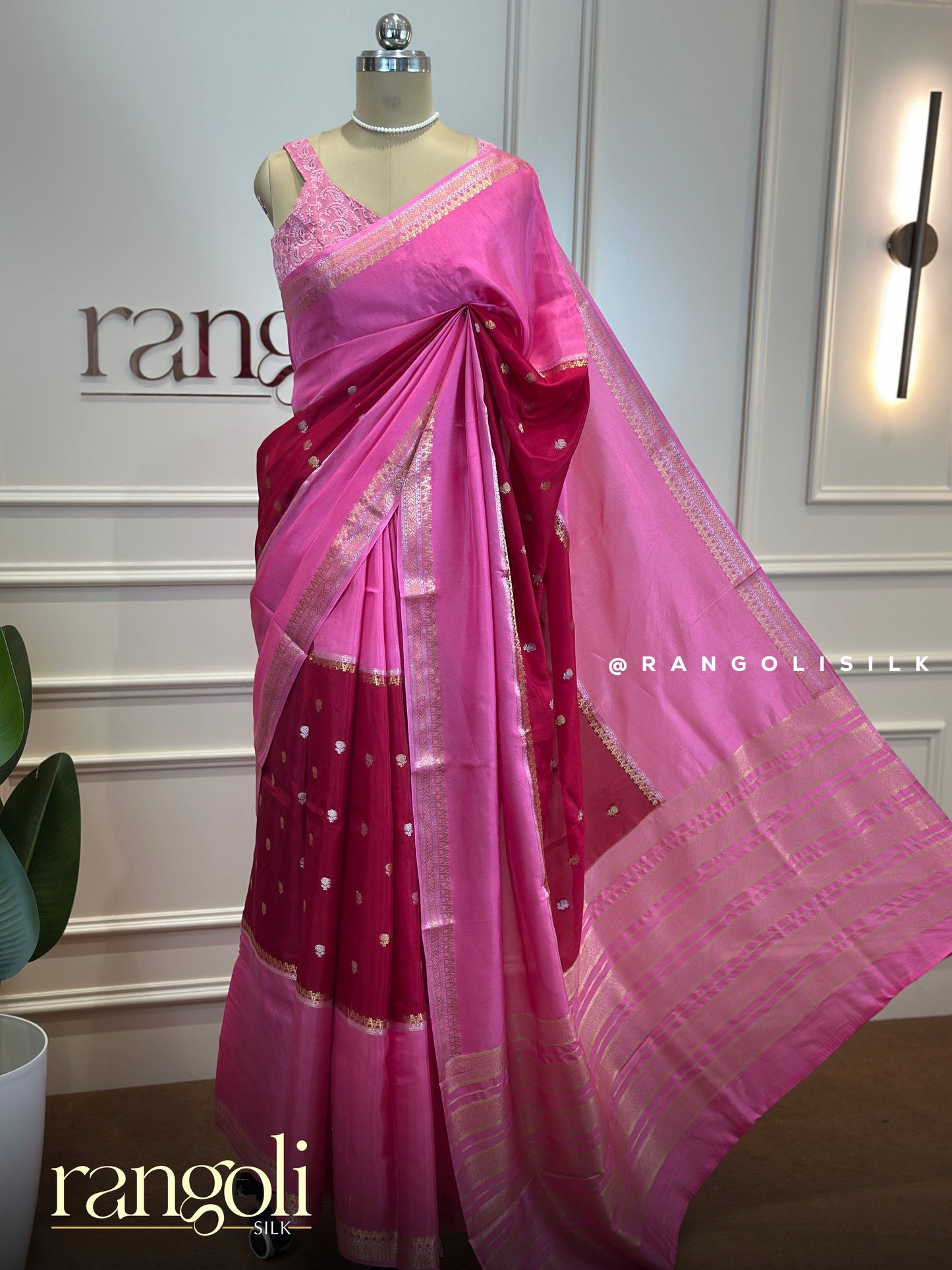 Banarasi Silk Saree with Intricate Zari Work  - Post 733