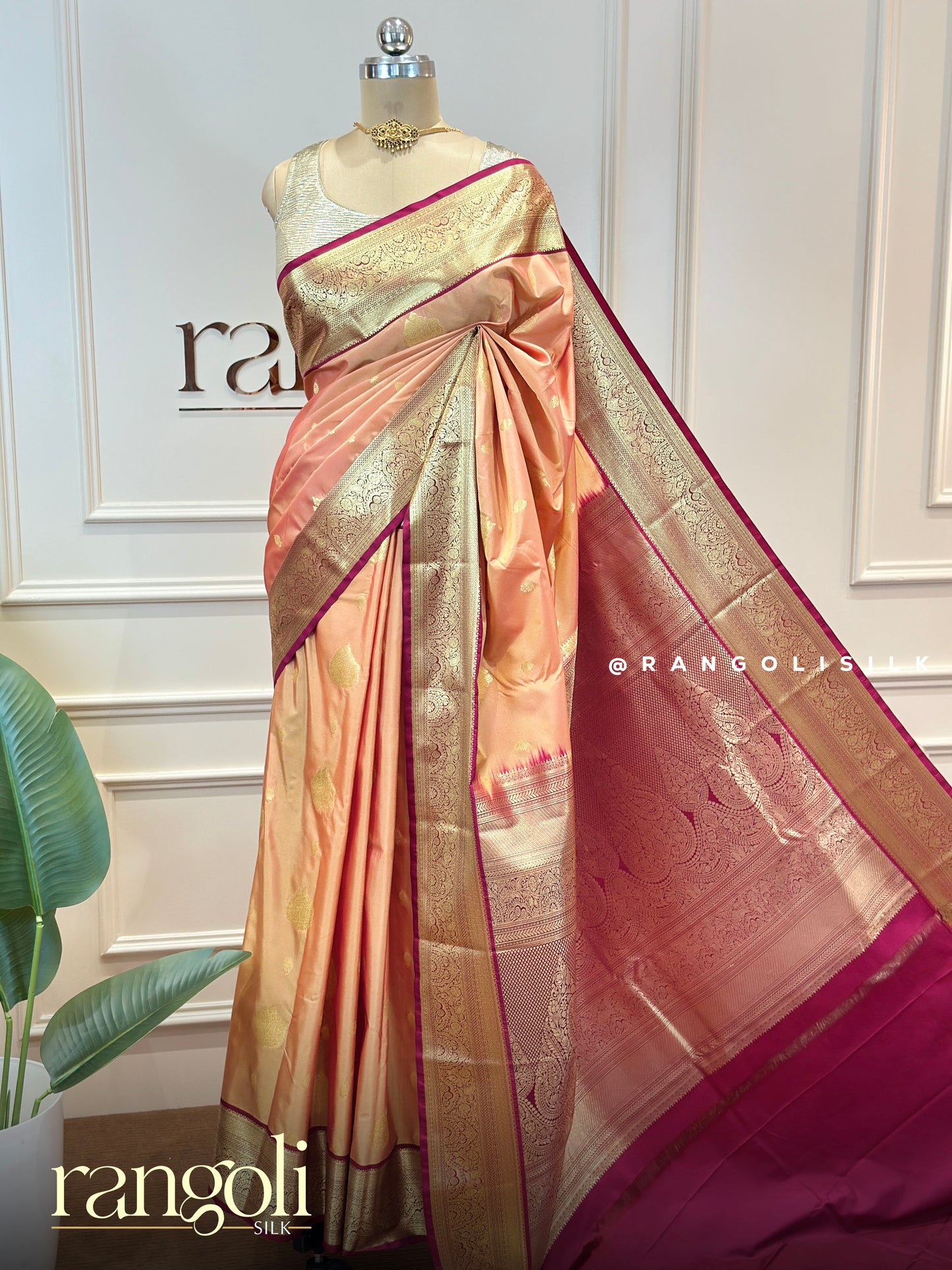 Elegant Semi Kanjivaram Silk Sarees with Zari Detailing - Post 854