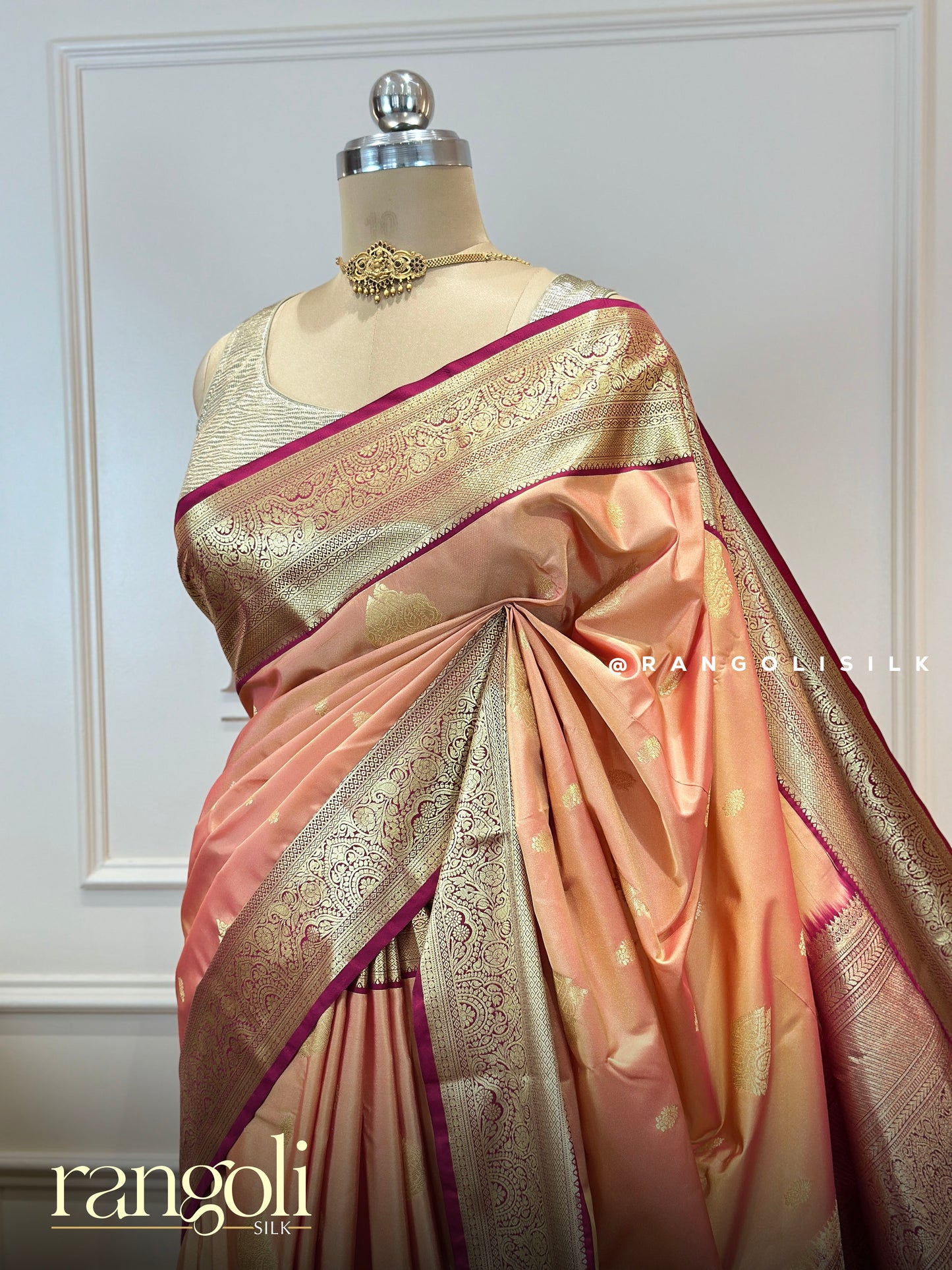 Elegant Semi Kanjivaram Silk Sarees with Zari Detailing - Post 854