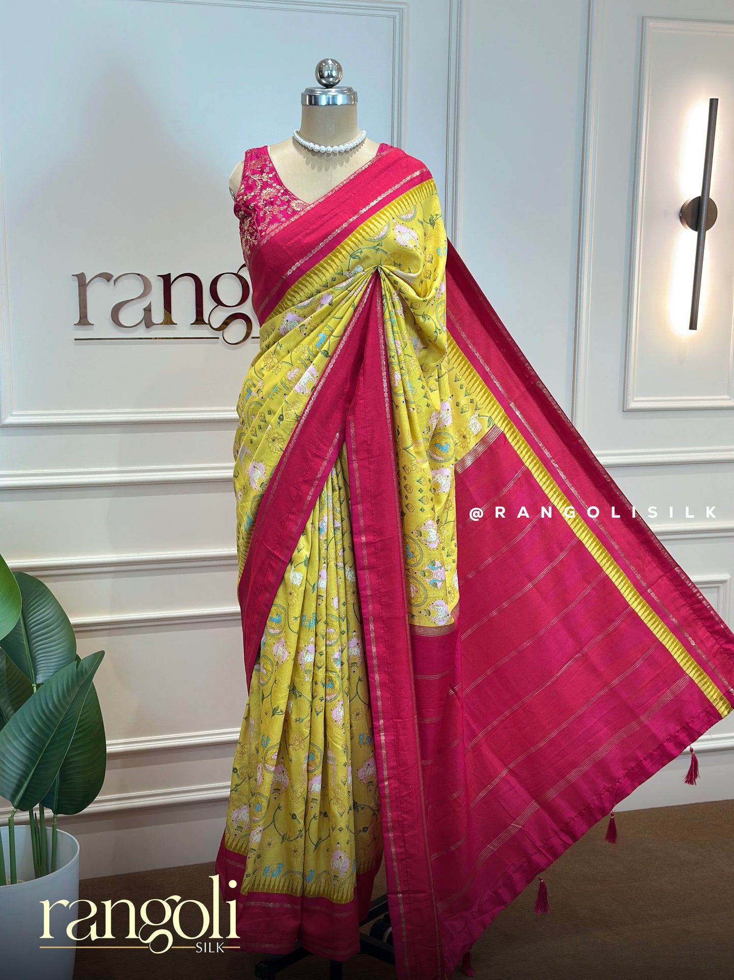 Cotton Silk Saree with Beautiful Motifs & Temple Border - Post 746