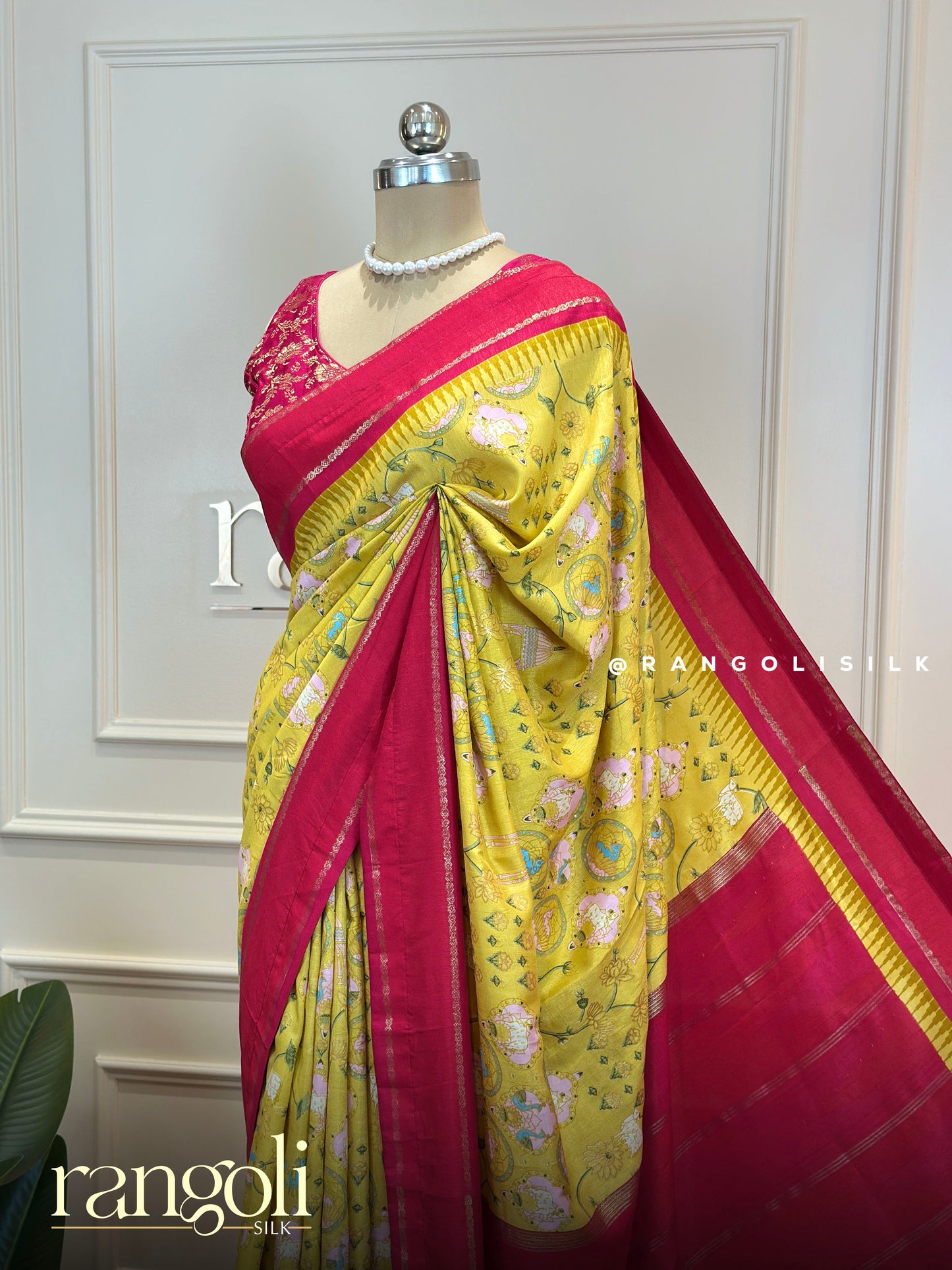 Cotton Silk Saree with Beautiful Motifs & Temple Border - Post 746