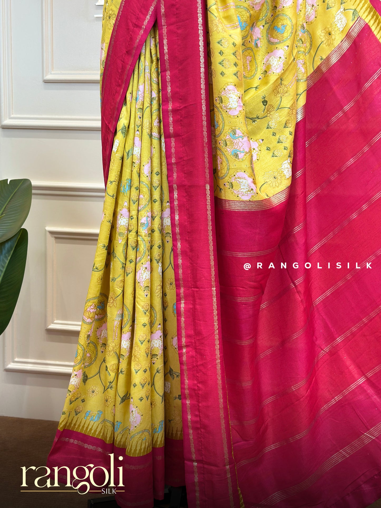 Cotton Silk Saree with Beautiful Motifs & Temple Border - Post 746