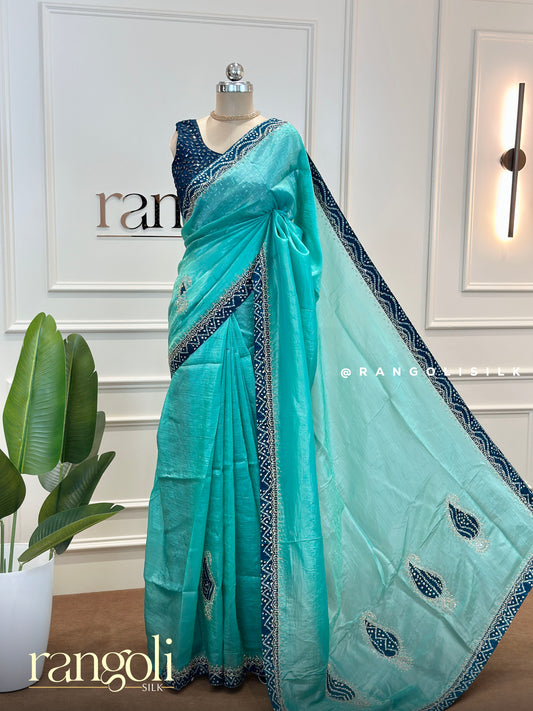 Elegant Designer Bandhani Border Sarees – Post 565