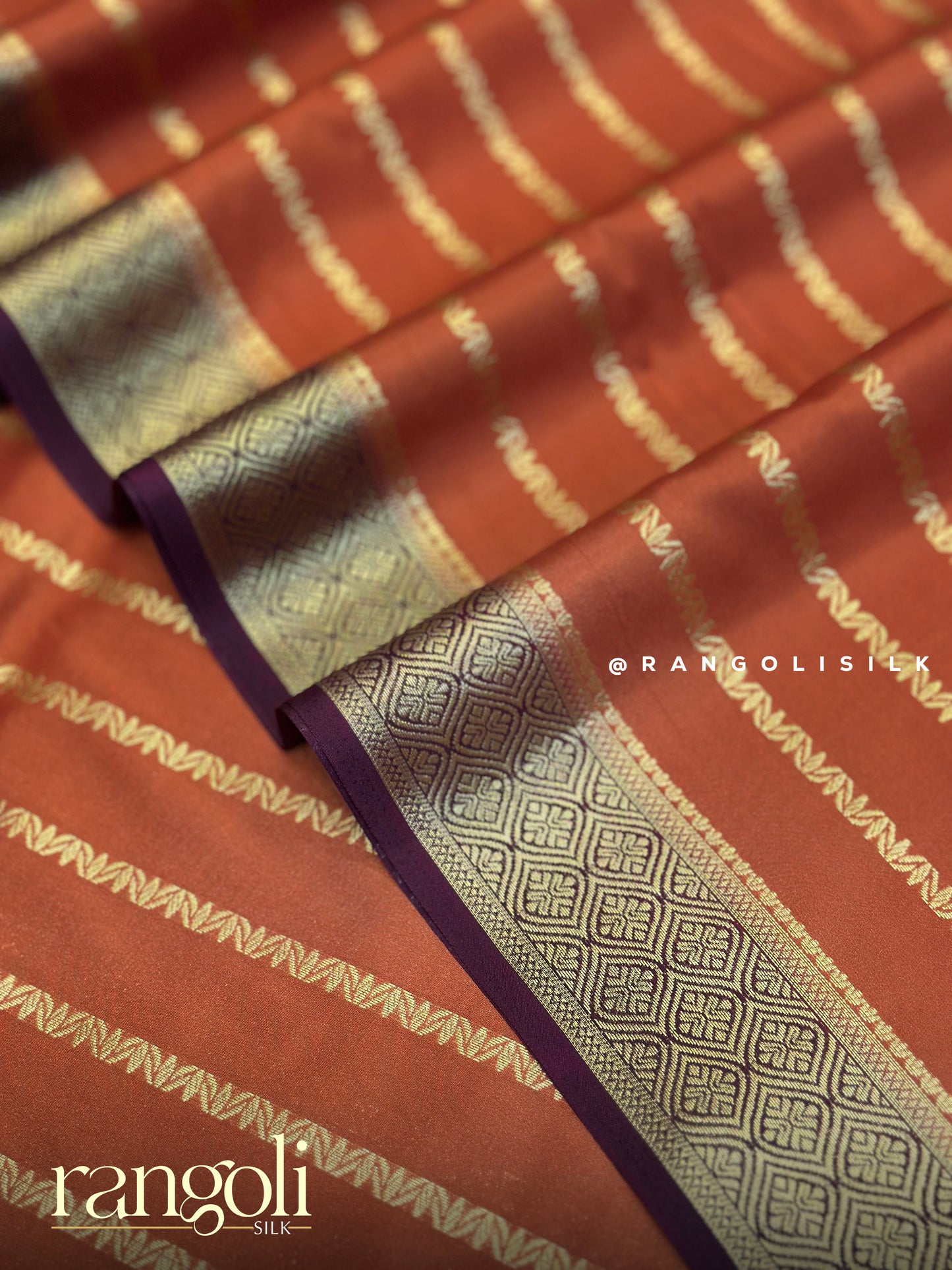 Semi Mysore Silk Saree with Classic Zari Stripes - Post 694