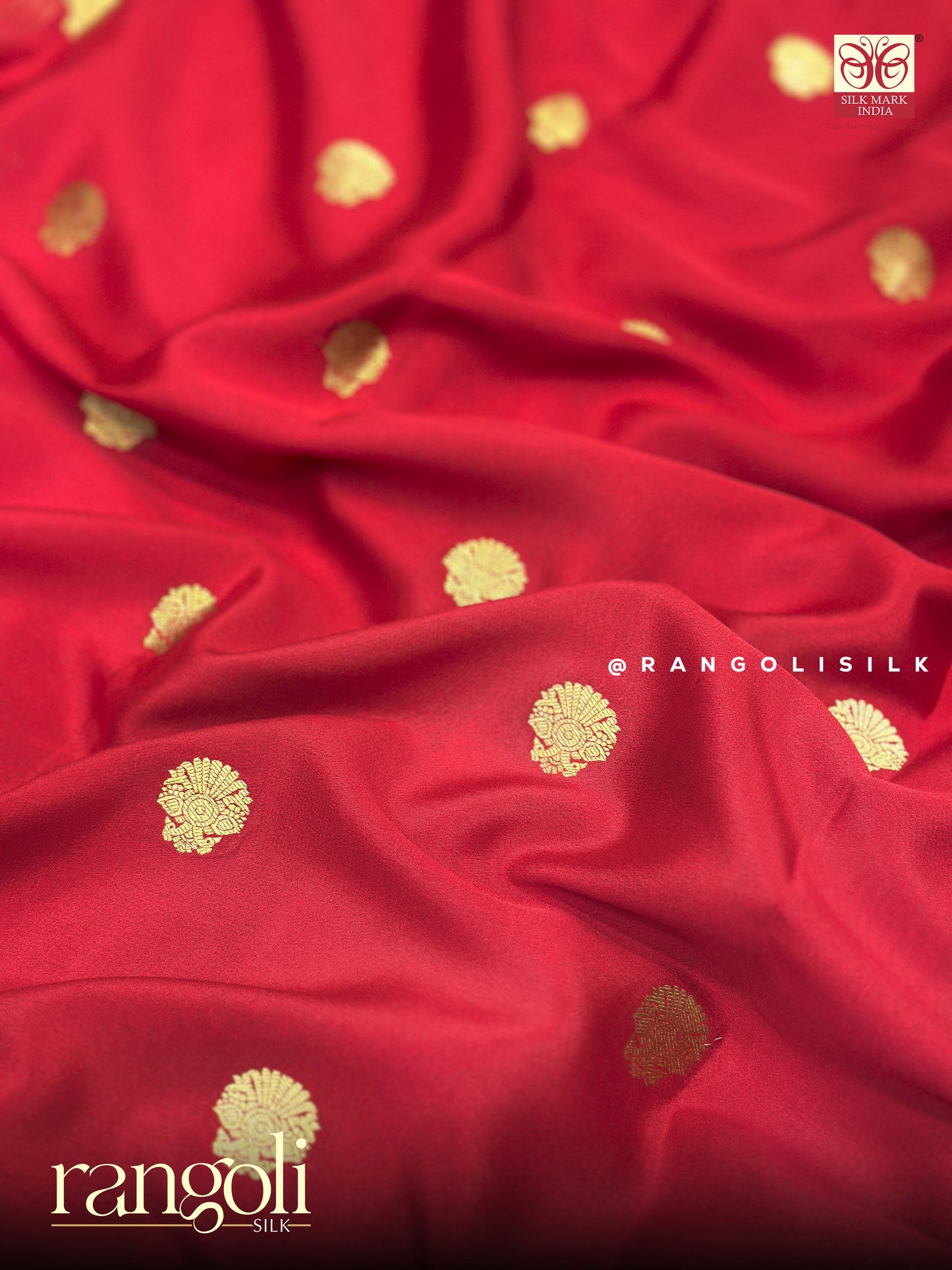 Elegant Pure Mysore Silk Saree –  Classic Motifs & Bentex Border - Post 676