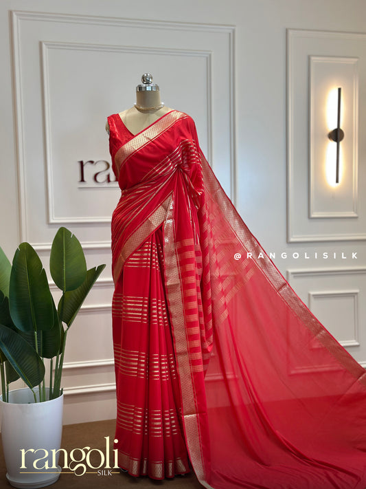 Semi Mysore Silk Saree in Vibrant Colours – Elegant & Lightweight - Post 457