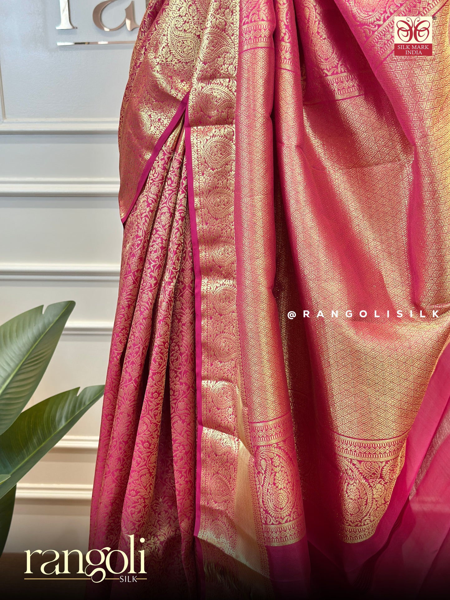 Bridal Pure Kanjivaram Silk Tissue Saree with Rich Gold Zari Work - Post 749