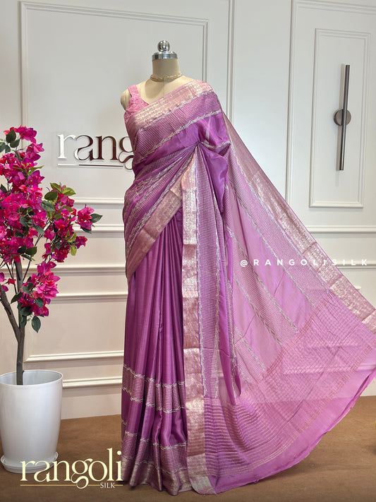 Banarasi Saree with Zari Borders & Delicate Woven Detailing - Post 461